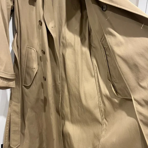 Polo by Ralph Lauren Double-Breasted Beige Twill Trench Coat - Picture 9 of 9